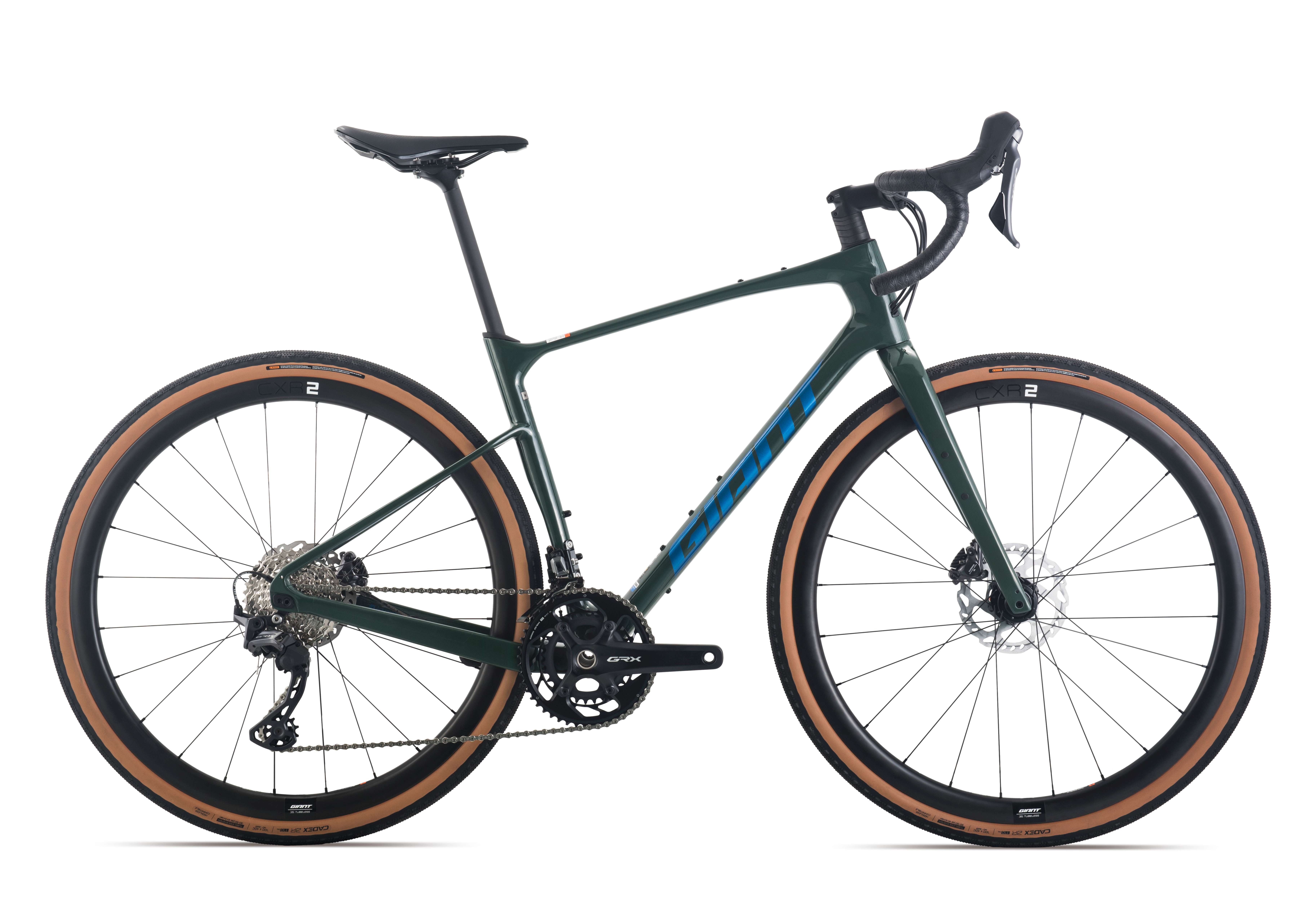 捷安特（GIANT）Revolt ADV 0碳纤维24速油碟砾石弯把公路自行车 亮绿色