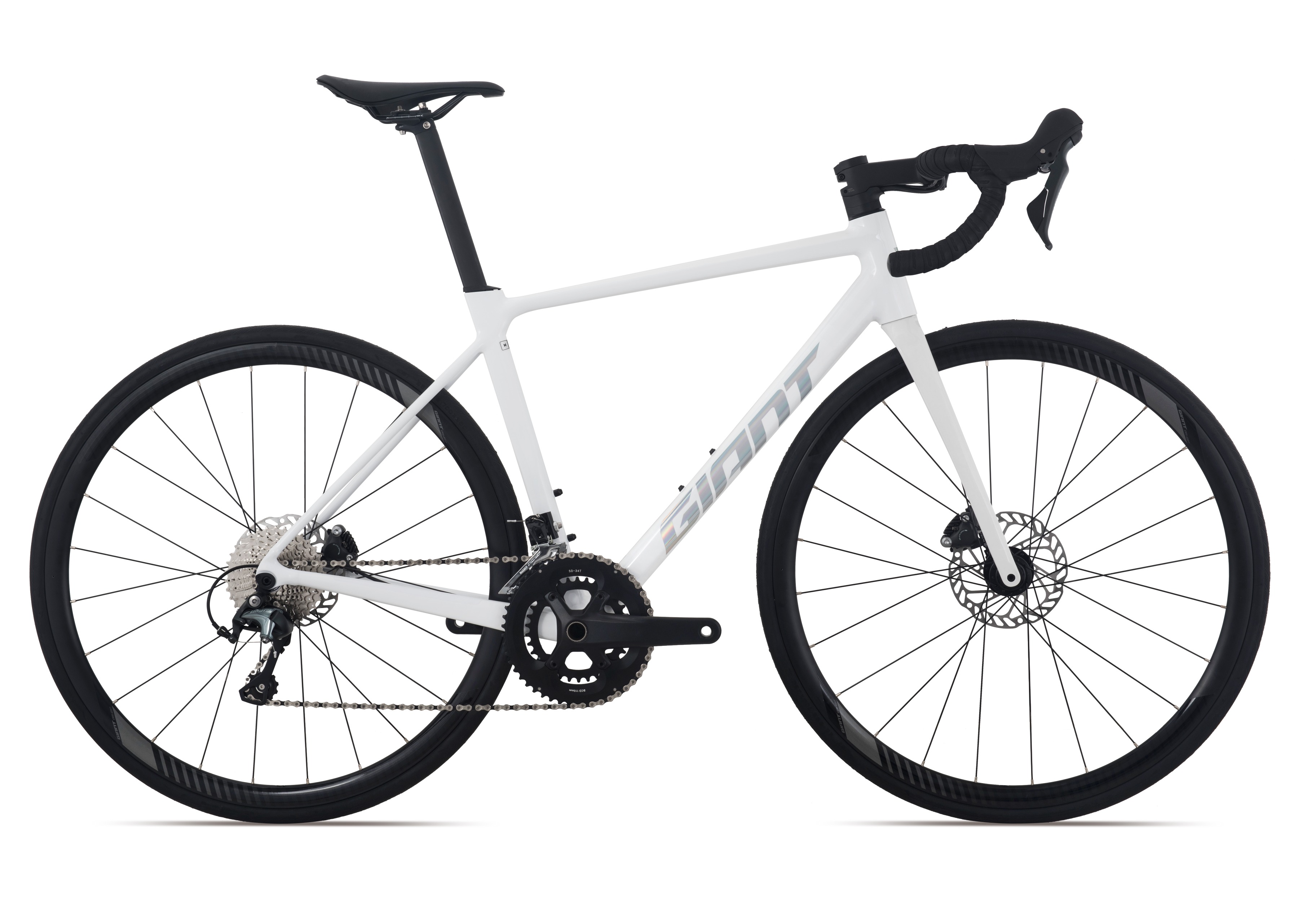 捷安特（GIANT）TCR SLR铝合金20速油碟弯把竞技公路自行车 白月光