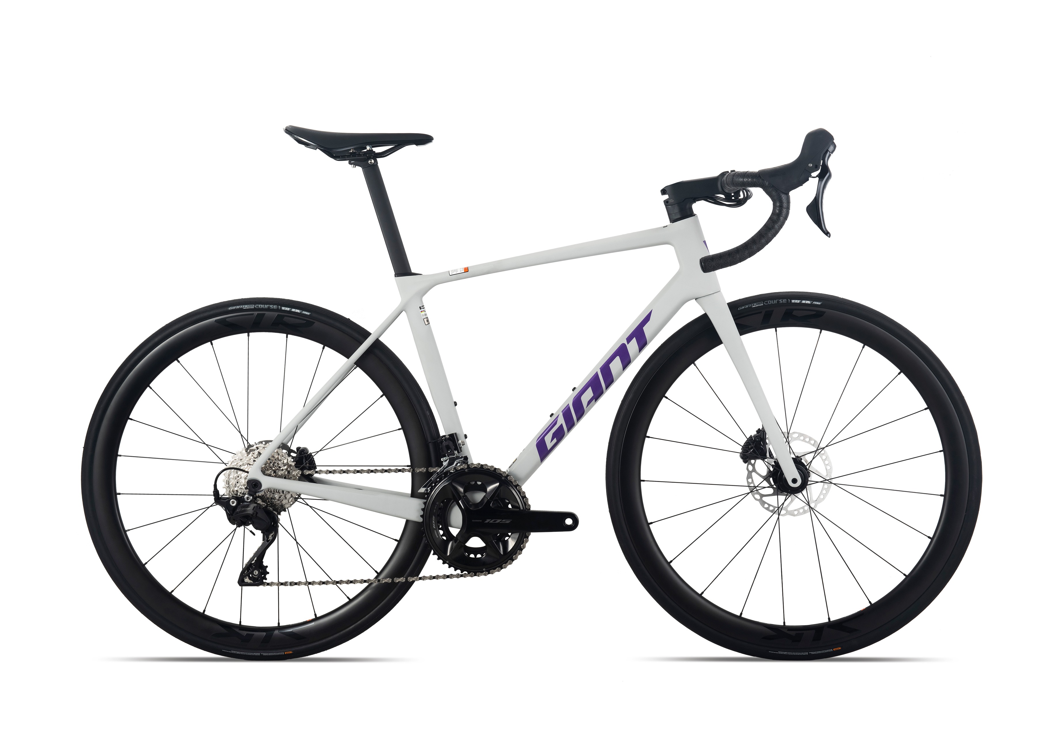 捷安特（GIANT）全新十代TCR Advanced 2+碳纤维24速轻量弯把公路车 全消光烟雨灰