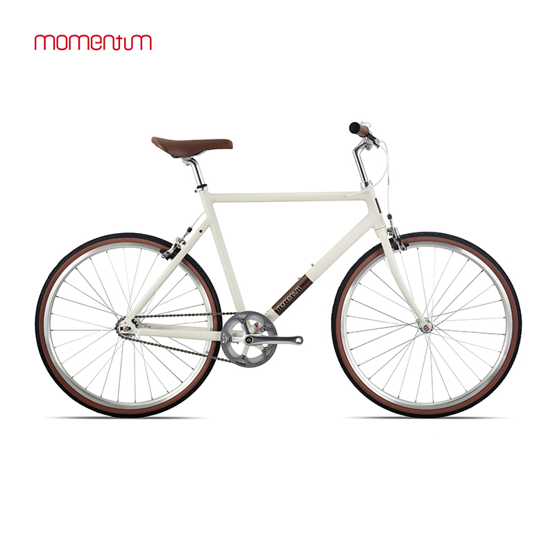 莫曼顿(momentum)iRide CX单速休闲通勤男经典复古铝合金自行车