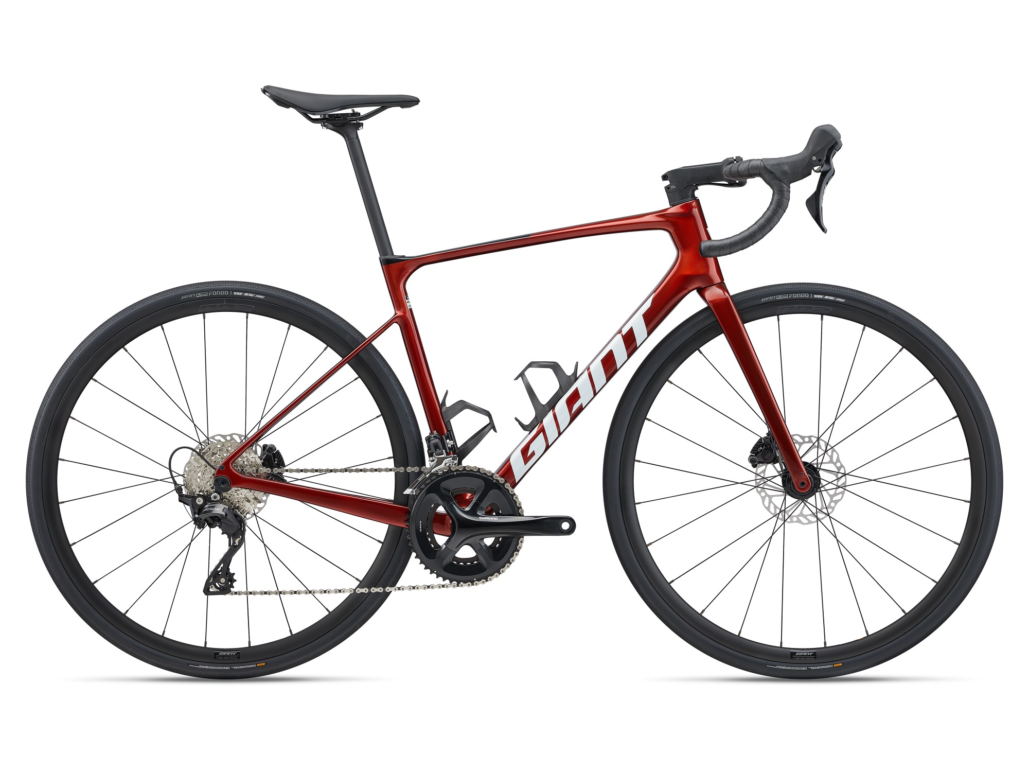 GIANT捷安特Defy ADV 2碳纤维24速舒适长程竞技弯把公路自行车 火星红