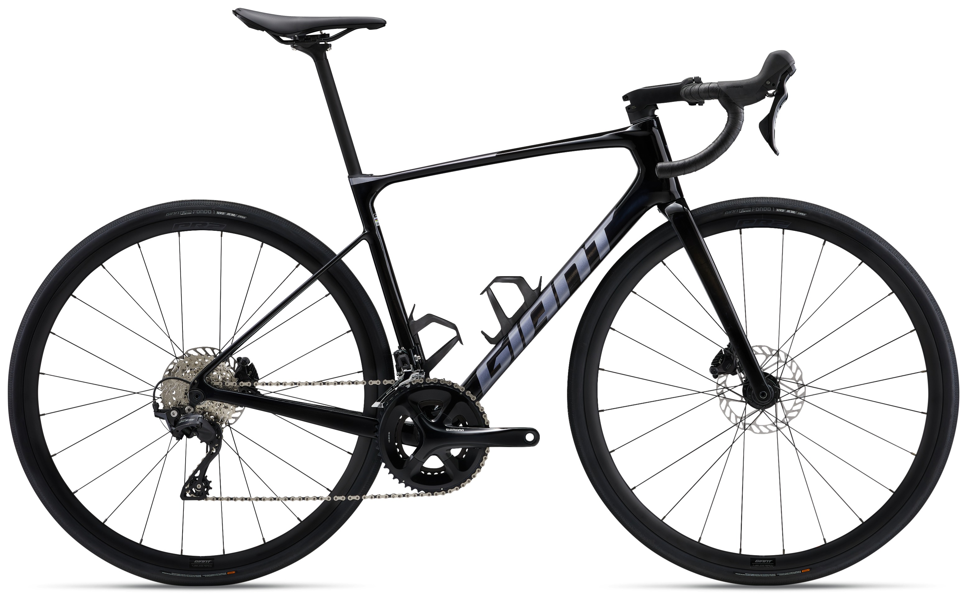 GIANT捷安特Defy ADV 2碳纤维24速舒适长程竞技弯把公路自行车 碳黑金属银