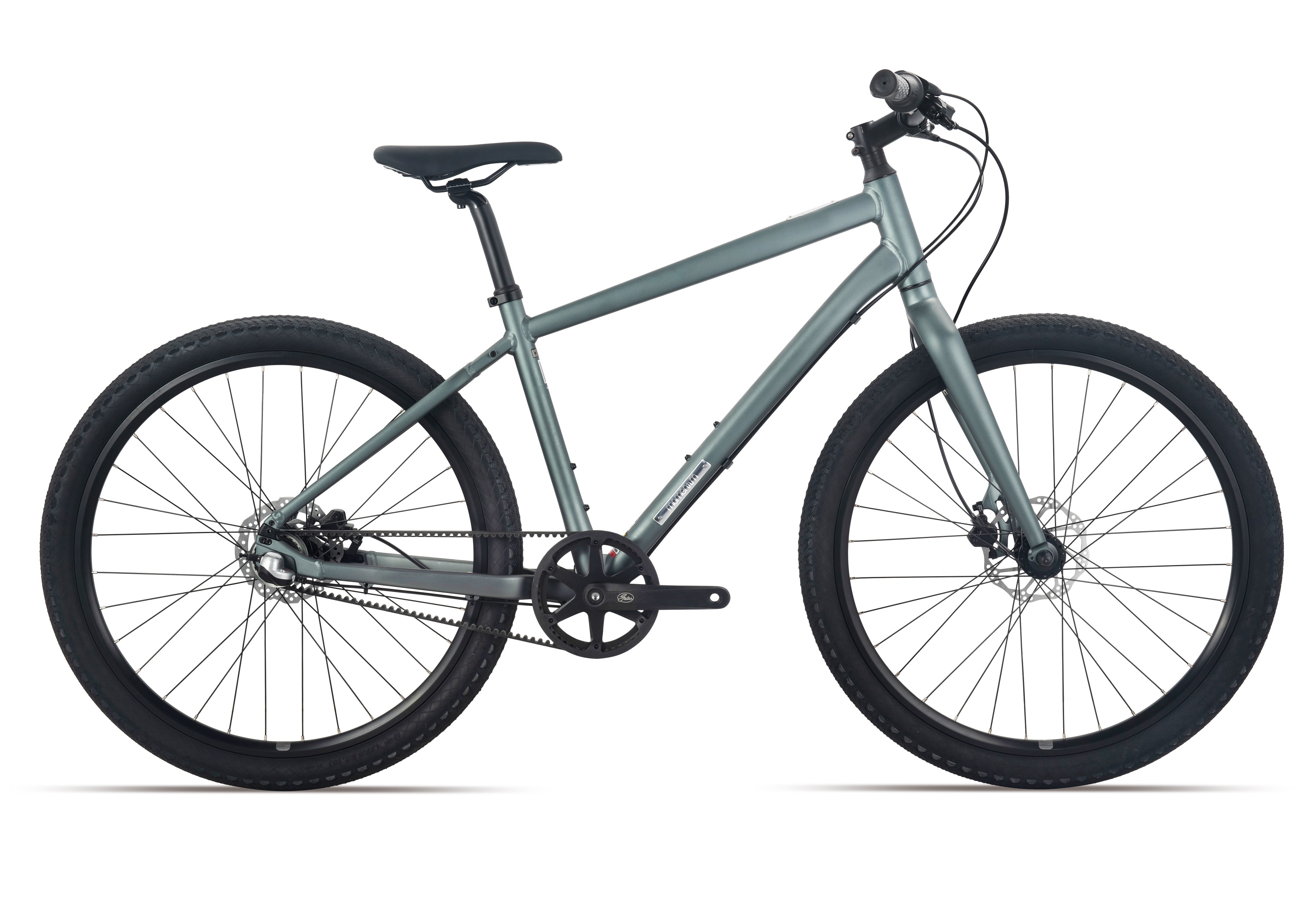 莫曼顿（momentum）iRide UX 3S皮带传动城市内三速休闲自行车 全消光冷钢灰