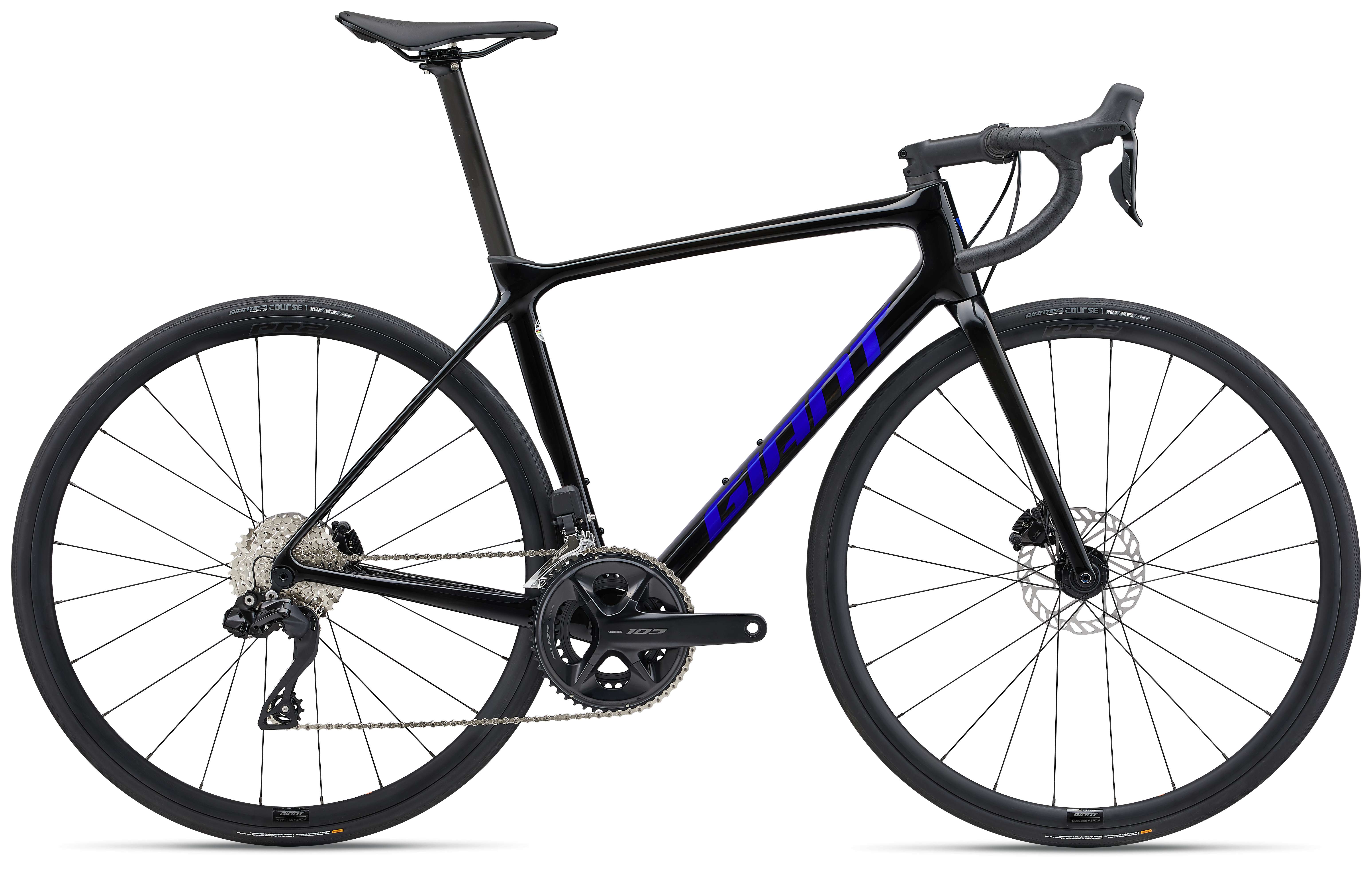 GIANT捷安特TCR ADV Disc 1-KOM油压碟刹24速电子变速公路自行车 炭灰色