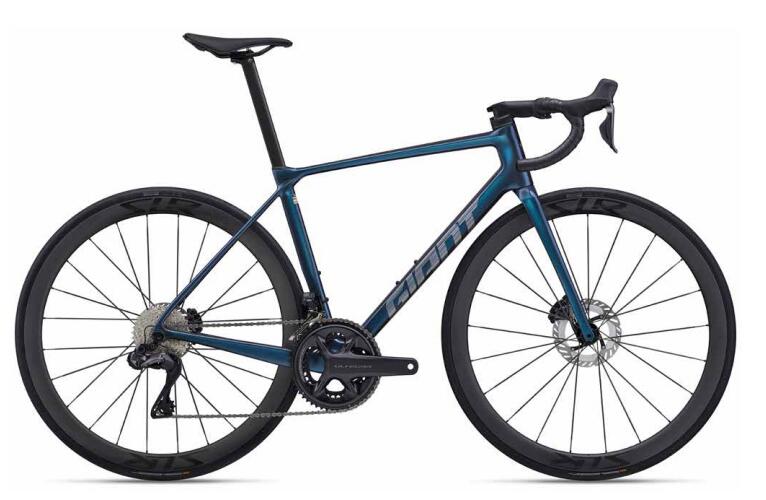 捷安特(GIANT) 十代TCR Adv Pro 0-Di2碳纤维24速电变弯把公路车 海洋暮光蓝