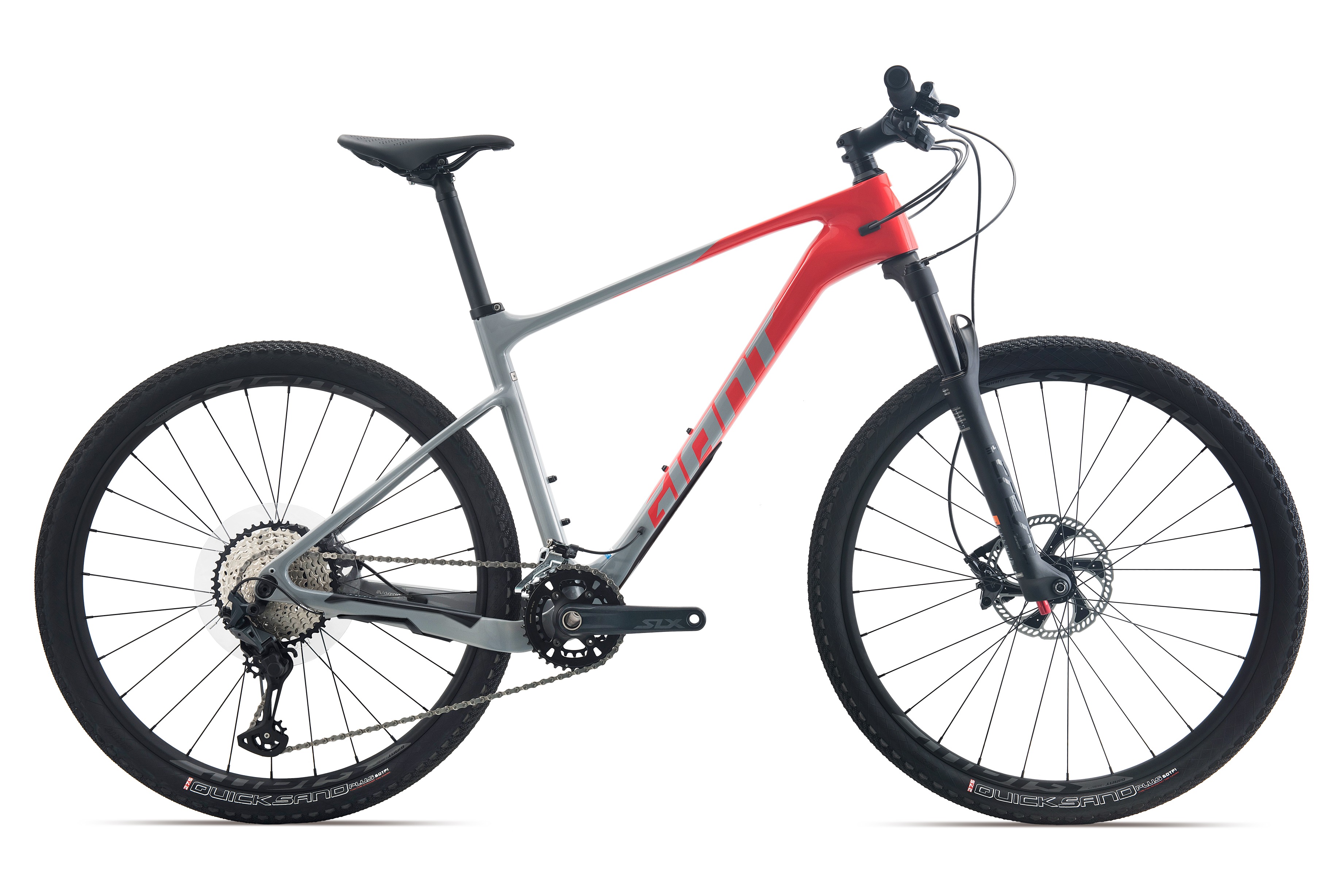 GIANT捷安特XTC ADV 2碳纤维油碟24速XC竞技成人变速山地自行车 凤凰烈焰/砾石灰