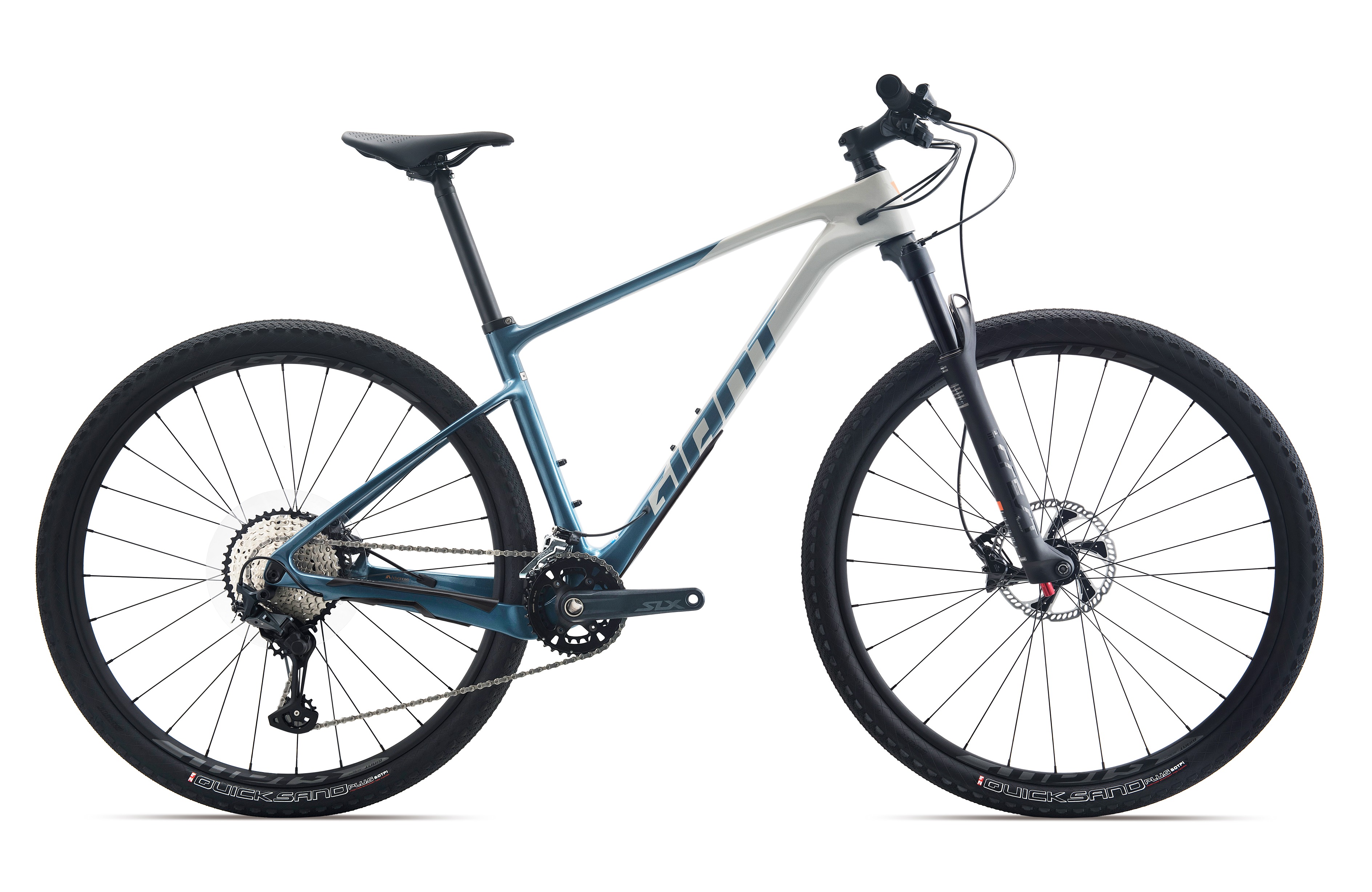 GIANT捷安特XTC ADV 2碳纤维油碟24速XC竞技成人变速山地自行车 独角兽灰/深蓝灰