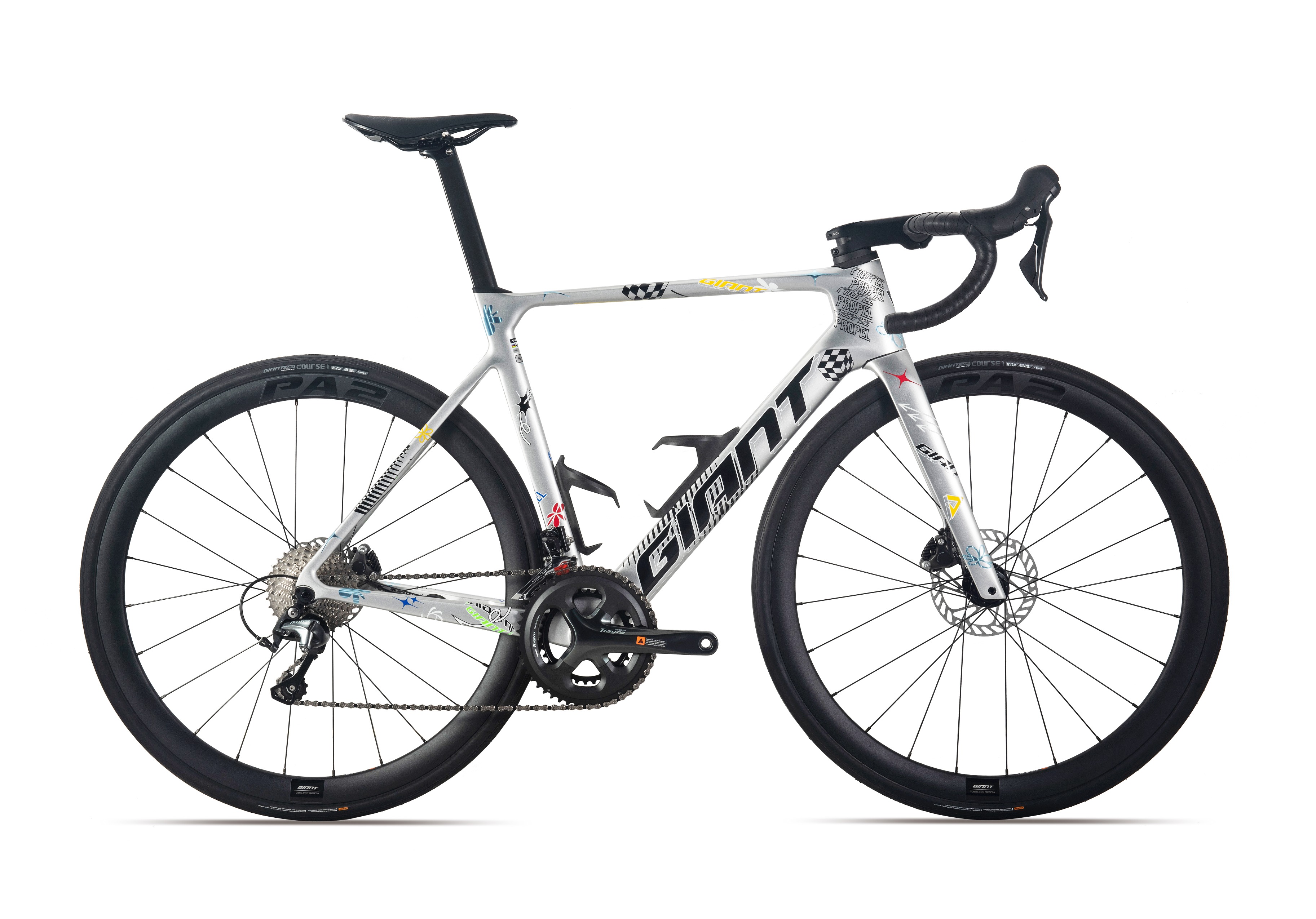 捷安特（GIANT）Propel ADV 3碳纤维20速空力竞技弯把公路自行车 涂鸦色
