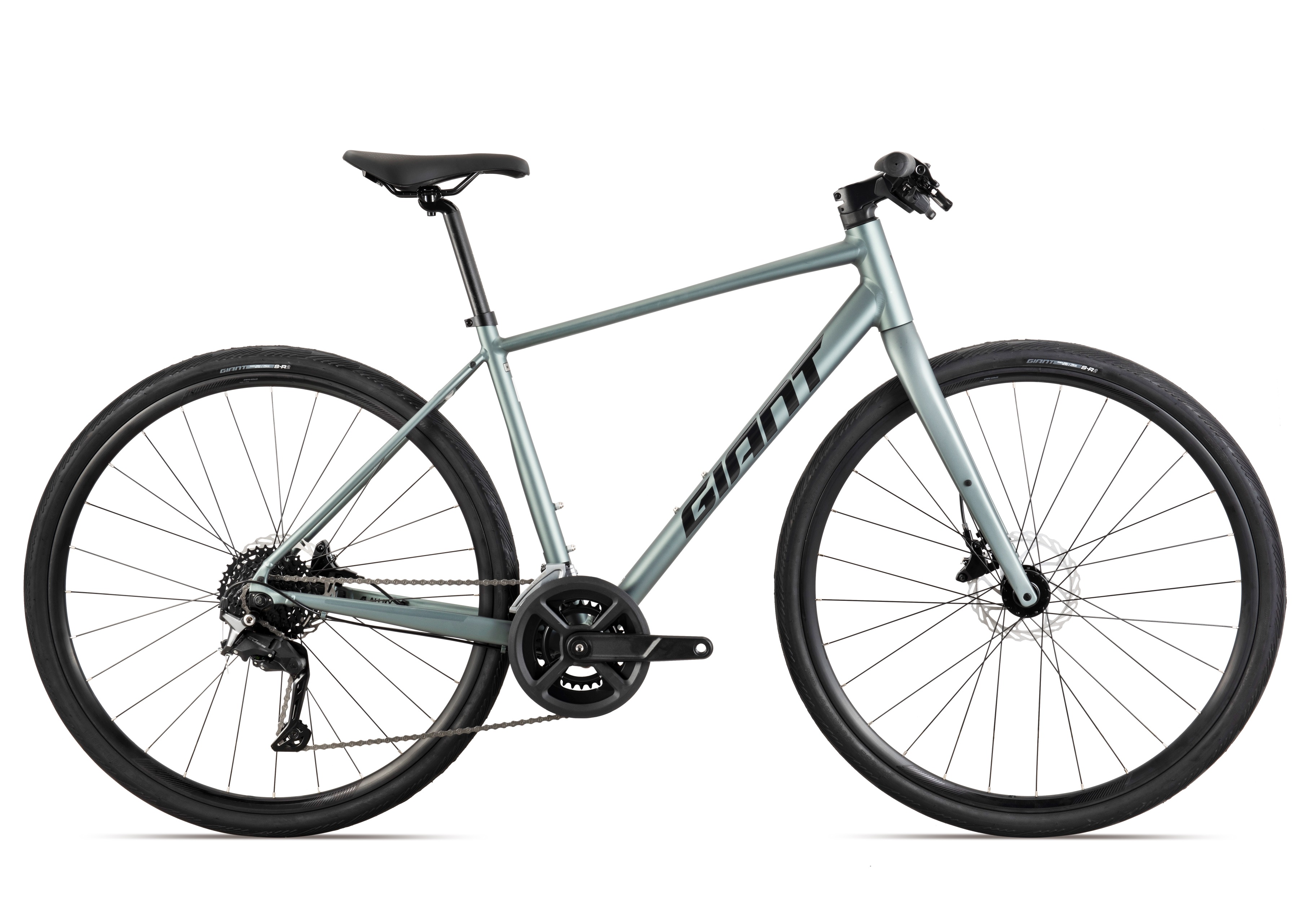 捷安特（GIANT）Escape 1 Plus城市休闲通勤18速平把公路自行车 全消光冷钢灰