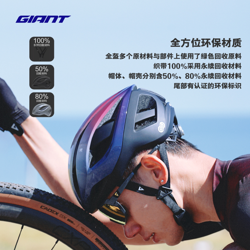 捷安特AIR PRO专业骑行头盔碳纤维骨架MIPS AIR内衬环保材质