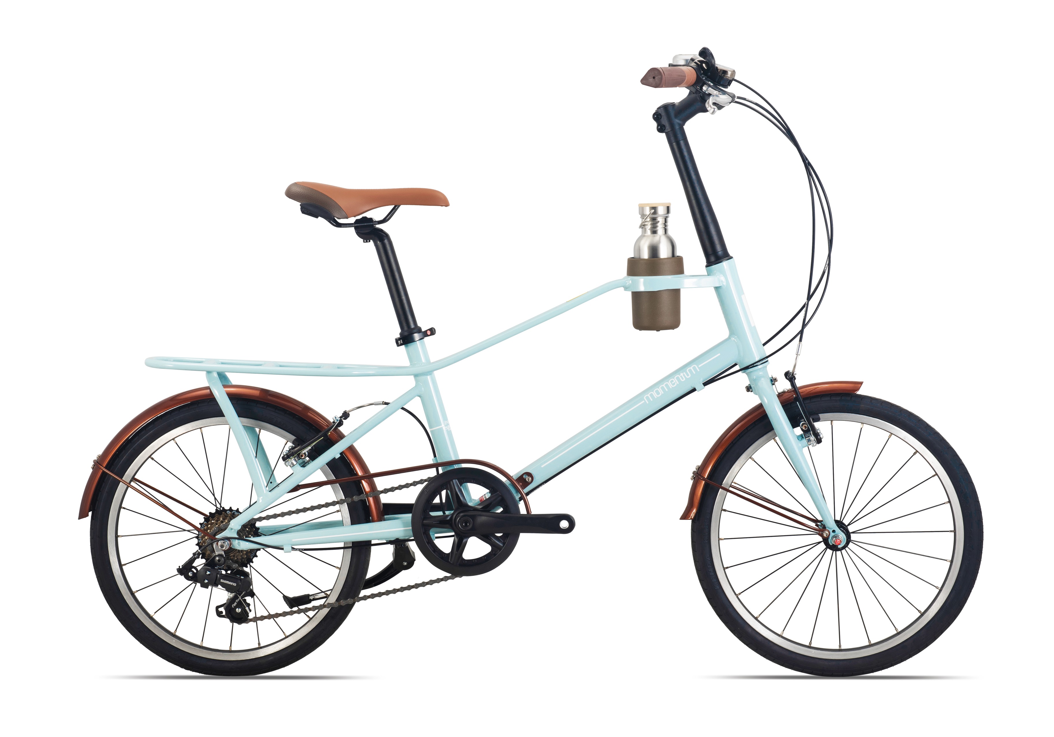 莫曼顿（momentum）iNeed Espresso城市7速城市通勤成人自行车 肥皂水