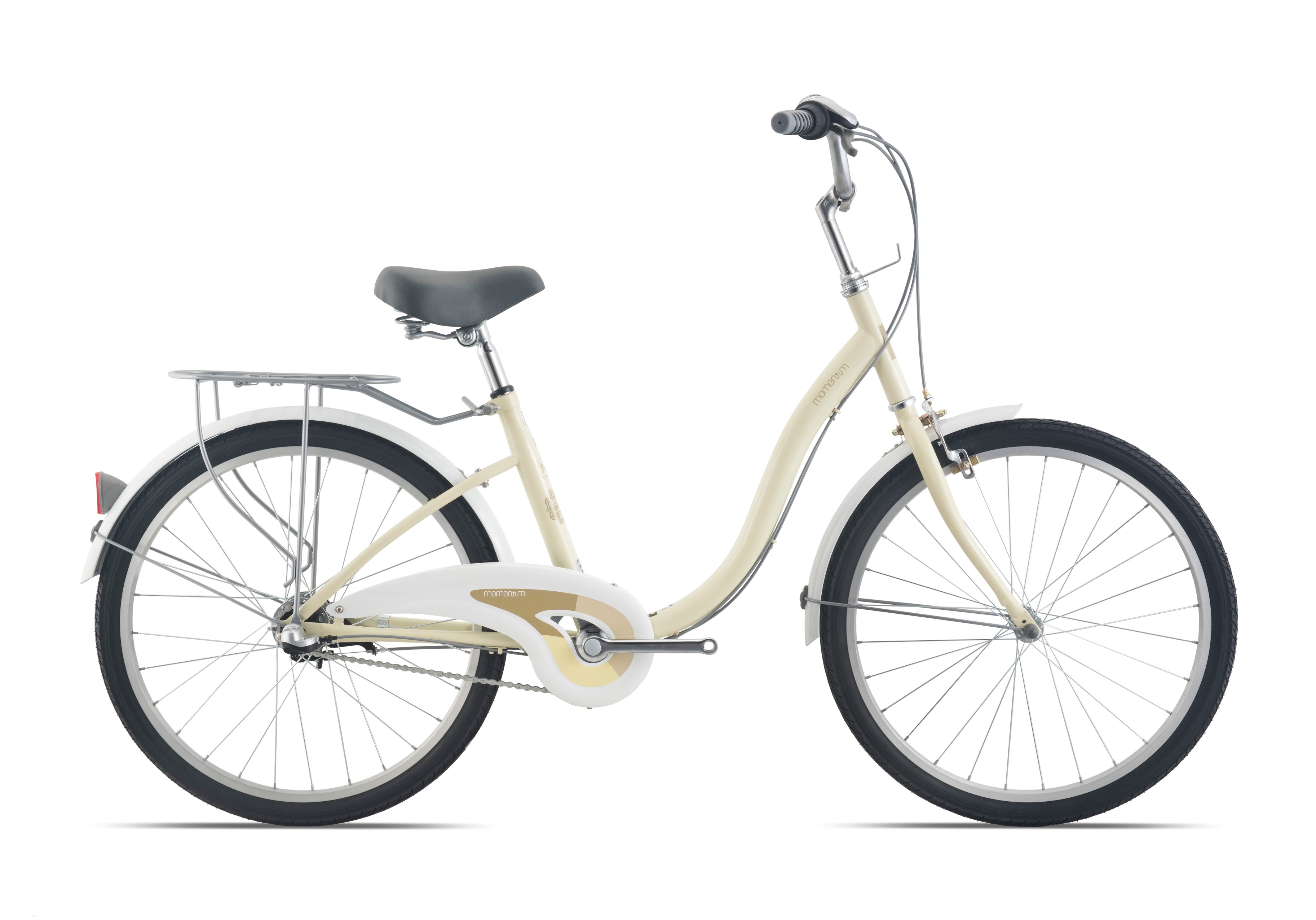 莫曼顿（momentum）iNeed Lily N3城市内3速舒适通勤时尚自行车 素米白