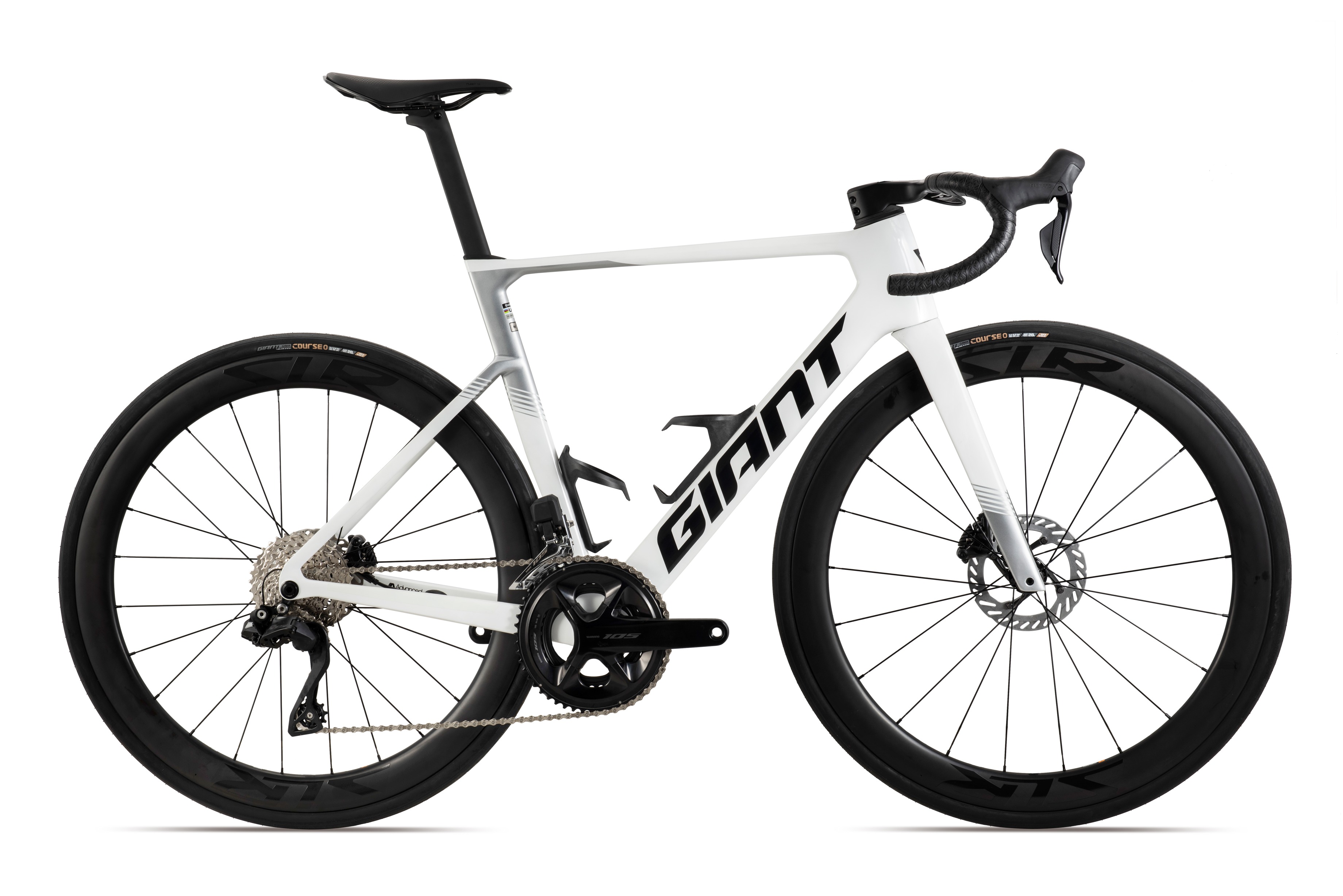 捷安特（GIANT）新款Propel Advanced 1电变24速竞技公路自行车 贝母白色
