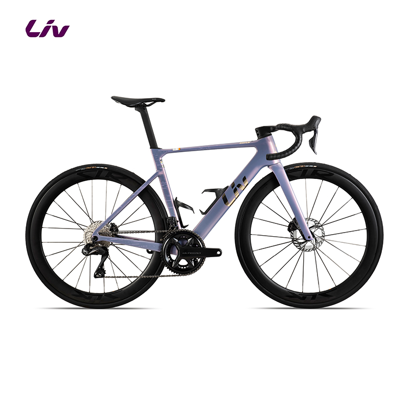 Liv丽以芙新款EnviLiv Advanced Pro电变24速女士弯把公路自行车 金緲紫