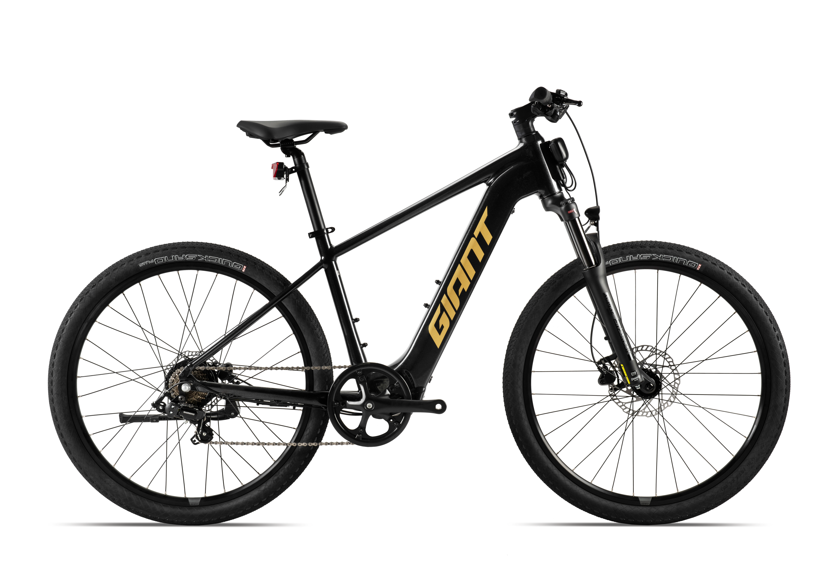 捷安特（GIANT）ATX E+碟刹7速新国标锂电智能电动助力自行车 星熠黑