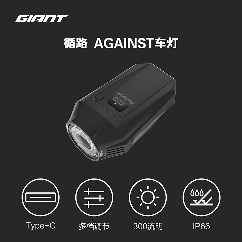 GIANT捷安特循路AGAINST车灯IP66防水山地车公路车自行车灯