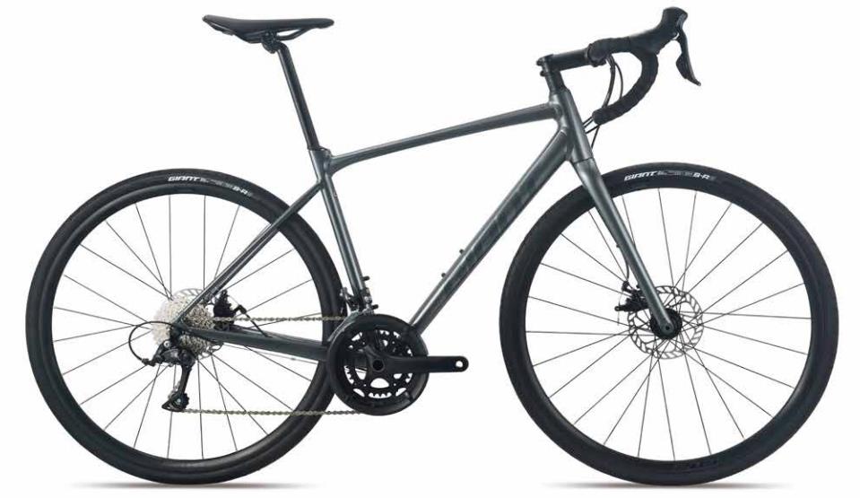 Giant捷安特Contend AR 3铝合金18速碟刹成人变速弯把公路自行车 闪耀灰