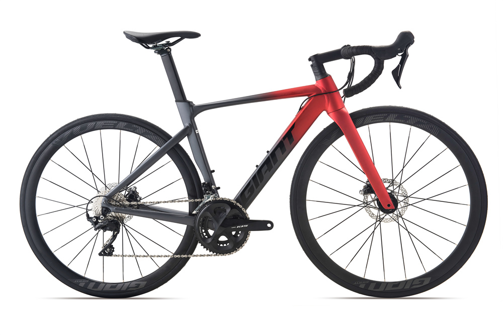 GIANT捷安特Propel SL 1 Disc 专业竞技22速油碟弯把公路自行车 全消光番红/全消光夜空灰