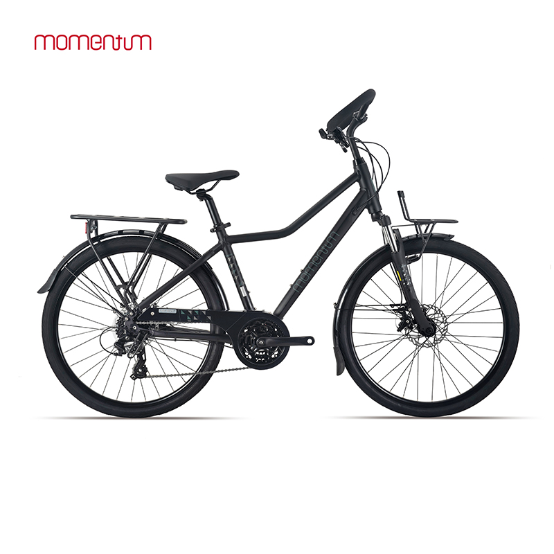 莫曼顿(momentum)iSee 330机械碟刹24速蝴蝶把避震旅行自行车