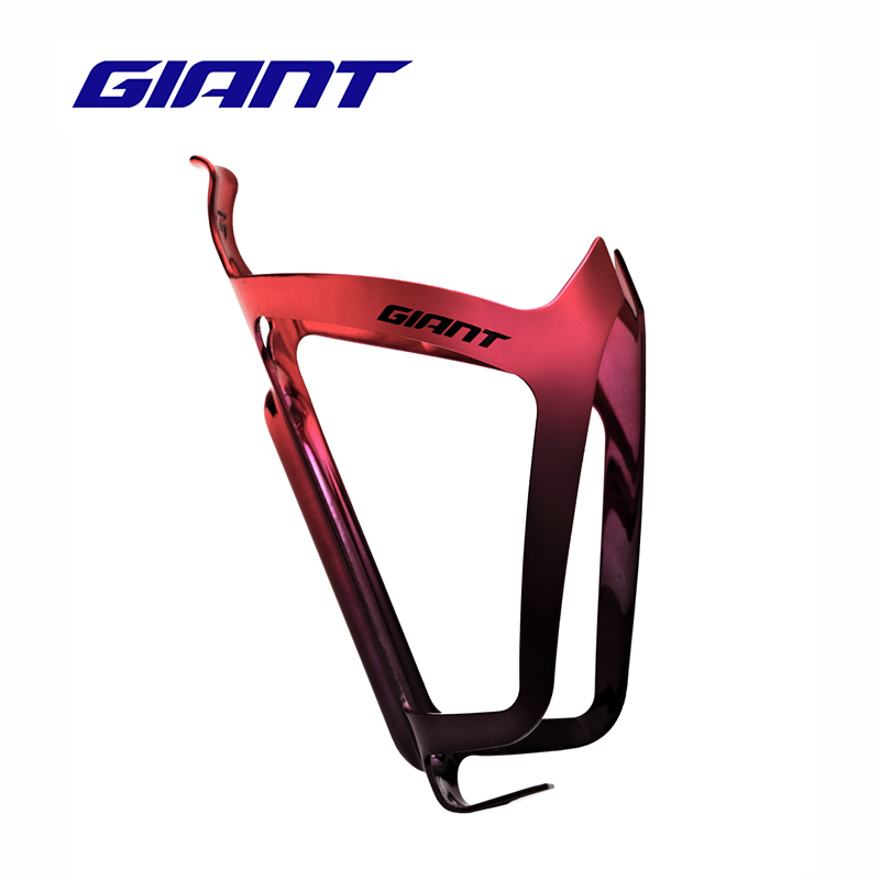 GIANT捷安特Aurora轻量铝合金水壶架 黑红