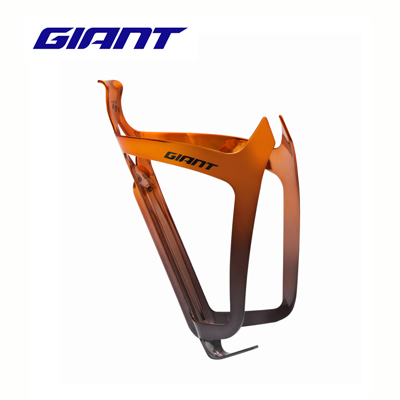 GIANT捷安特Aurora轻量铝合金水壶架 黑橙